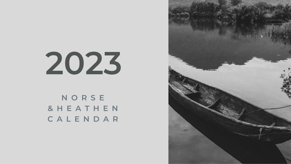 Norse & Heathen 2023 Calendar With Holdidays Digital Download - Etsy Canada