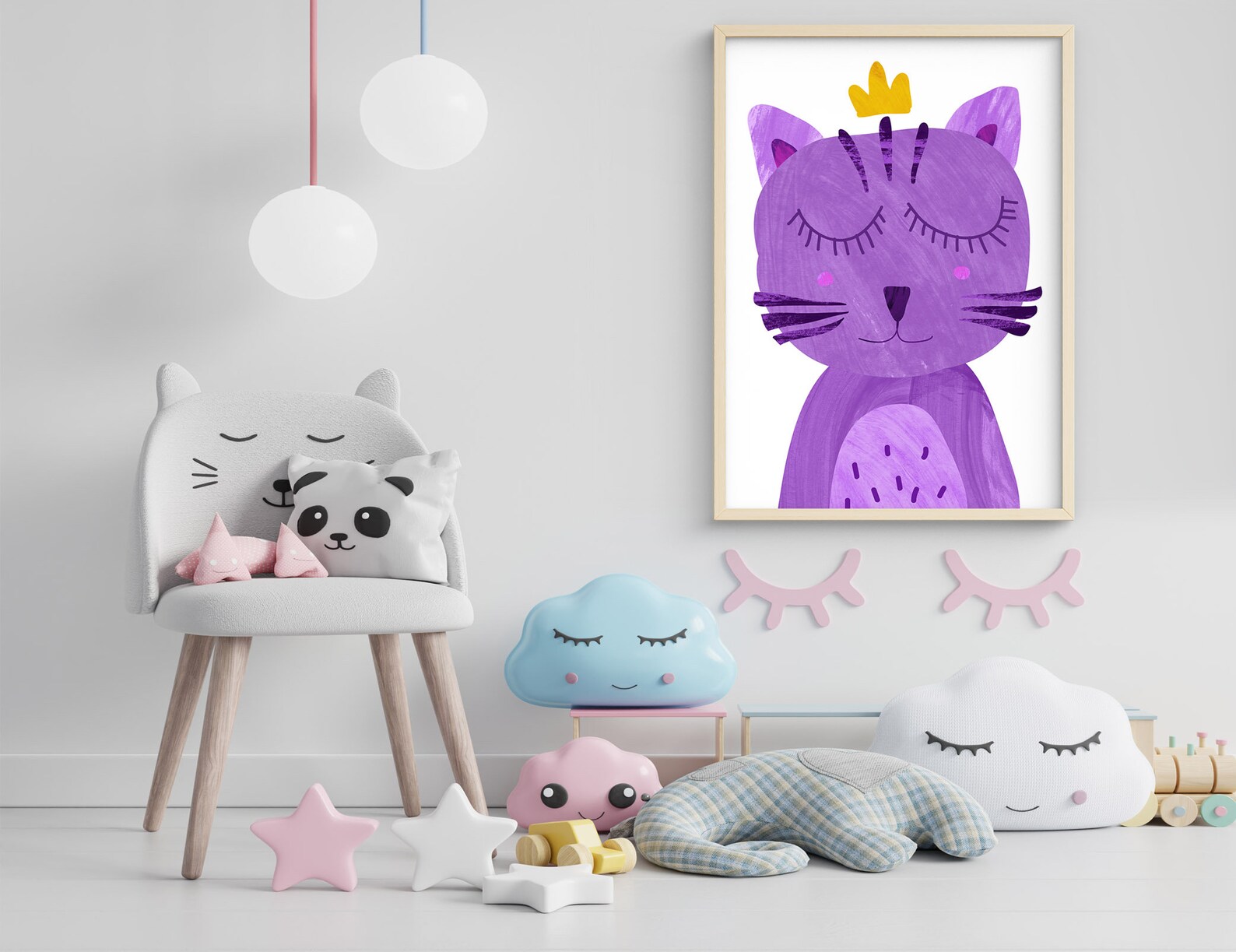 Kitties Nursery wall art Cat nursery decor Nursery print Etsy