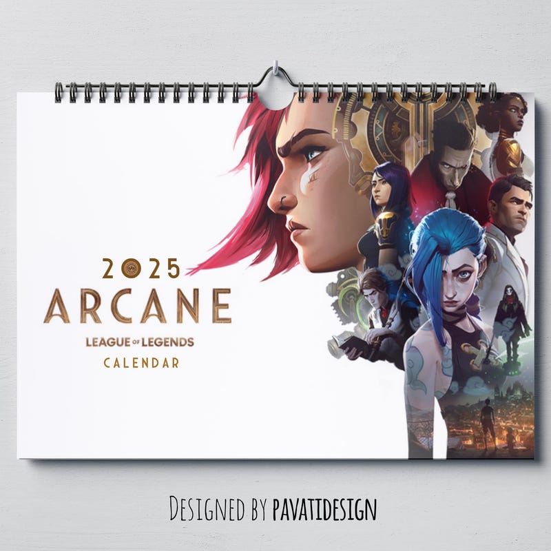 Arcane 2025 Calendar Etsy UK