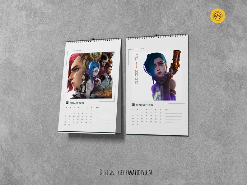 ARCANE 2023 Calendar League of Legends Digital Printable - Etsy