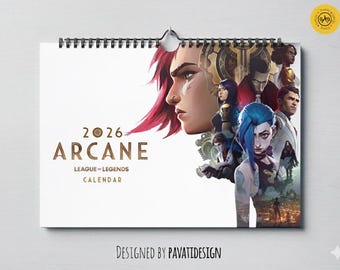 Calendário Arcano de League of Legends 2026: Jinx, Silco e Viktor (Download Digital)