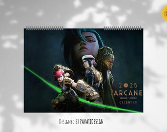 Calendário Arcano de League of Legends 2026: Jinx, Vi, Ekko (Digital)