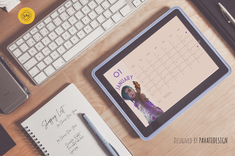 ARCANE 2024 Calendar Digital League of Legends Printable Jinx, Silco