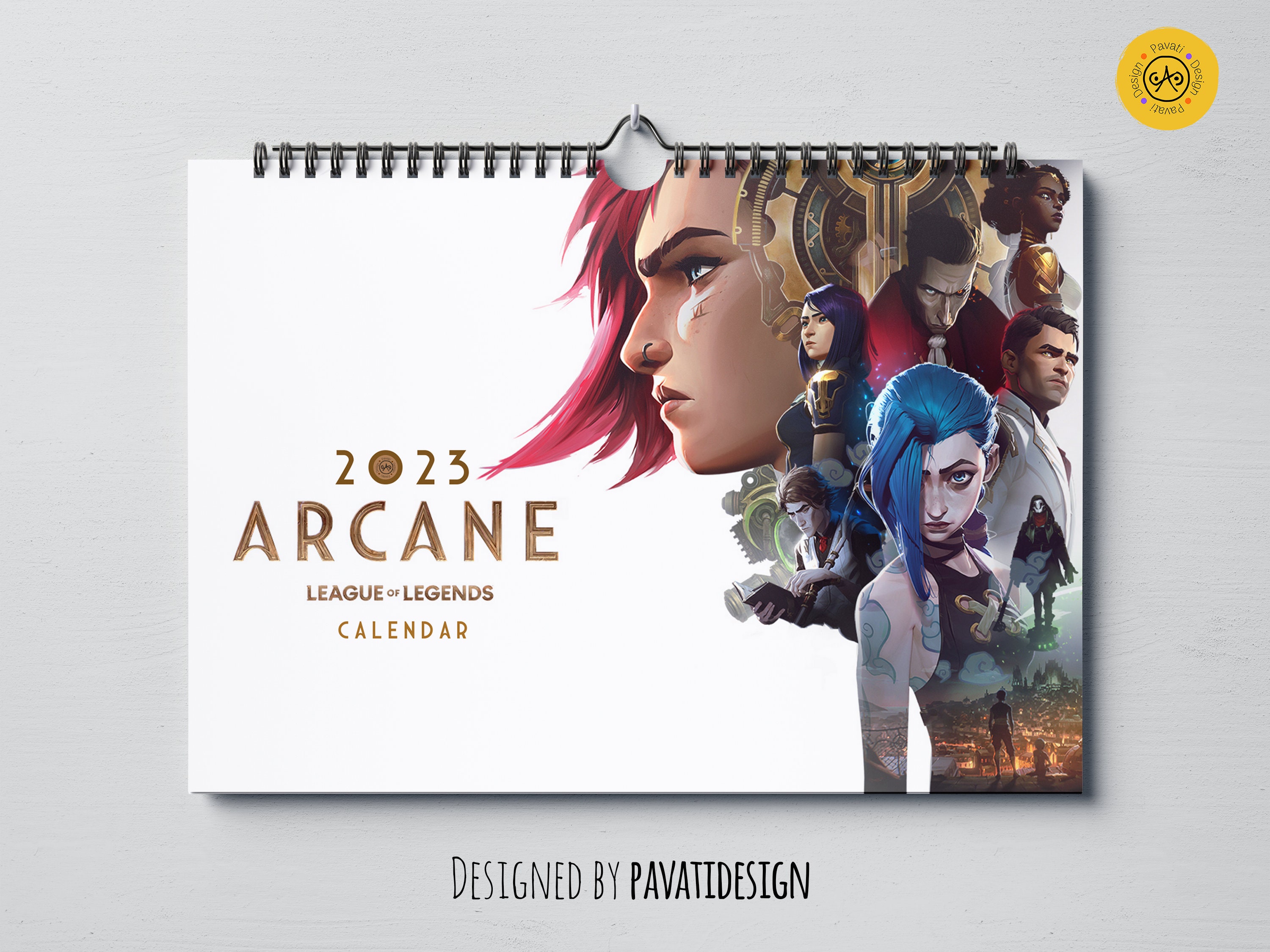 ARCANE 2023 Calendar Digital League of Legends Printable Etsy UK