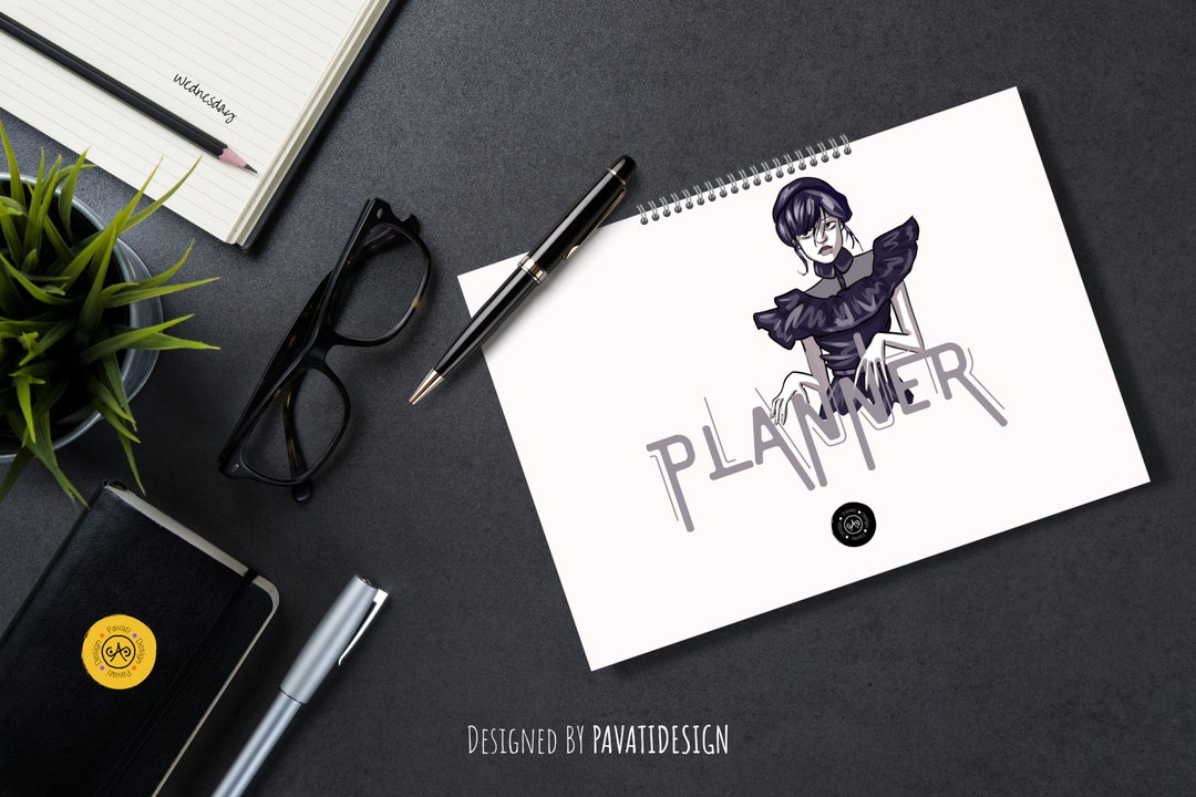 Wednesday Digital Planner | Addams Family Printable | Weekly Digital ...