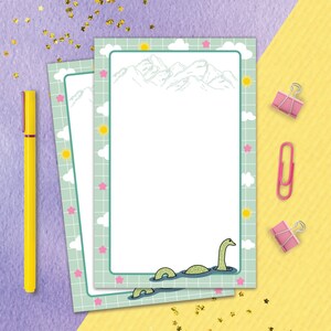 Nessie Tear Away Notepad| Loch Ness Monster Notepad| Cryptid Notepad| Cryptozoology Note Pad| Conspiracy Memo Pad