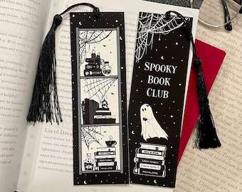 Ghost Bookmark With Tassel| Spooky Bookcase Bookmark| Bookish Gift
