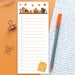 Fall Notepad | Fall Season to Do List | Autumn Bookshelf Memo Pad ...