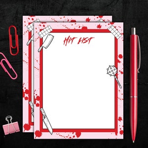 True Crime Note Pad| Pink Killer Note Pad| Pastel Goth Daily Planner ...