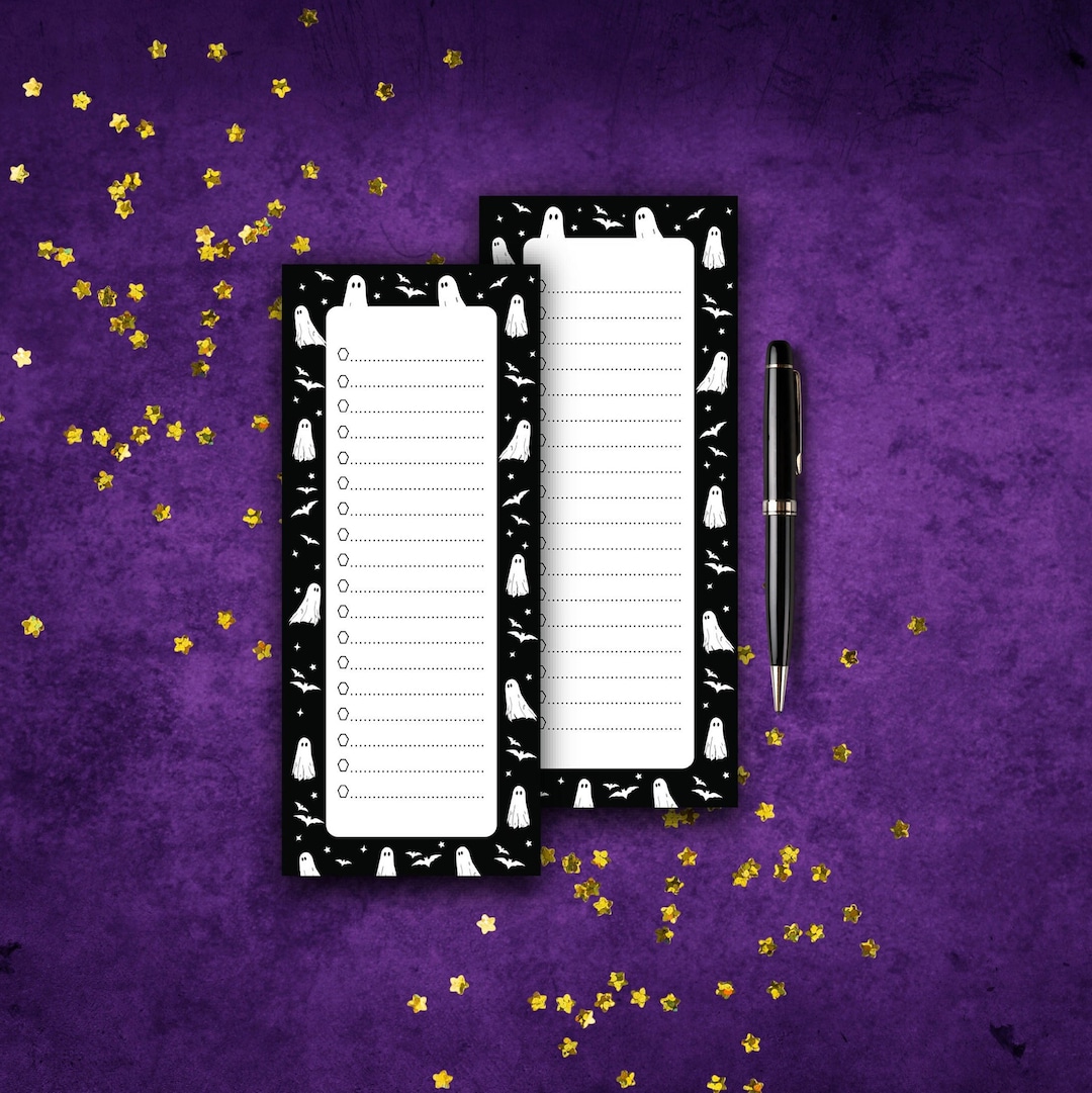 Ghost Notepad to Do List| Ghost Check List| Halloween Tear Away ...