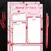 Daily Notepad Killer Note Pad Pastel Goth Daily Planner True Crime Memo ...