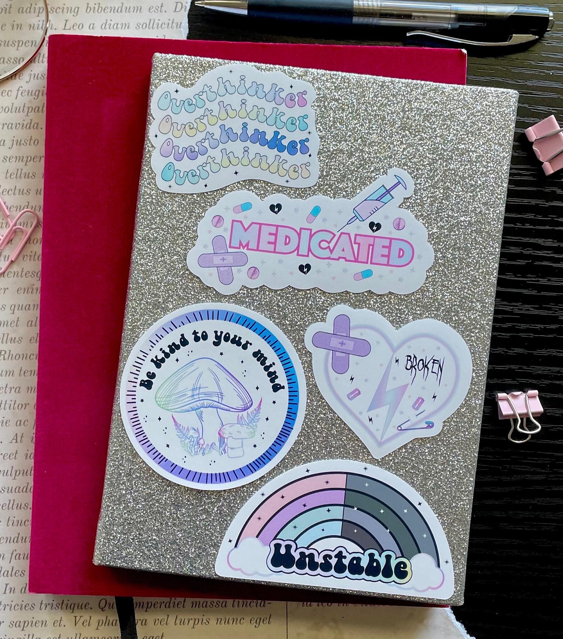 Mental Health Sticker Pack | Positive Affirmation Stickers | Be Kind to ...