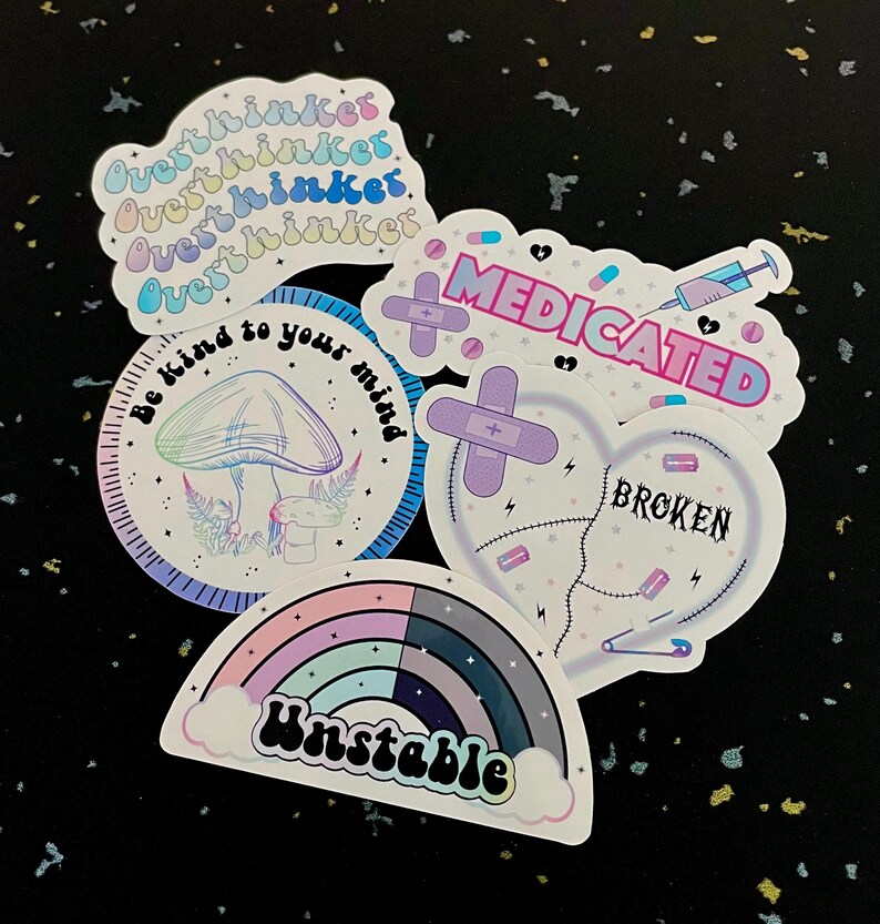 Mental Health Sticker Pack | Positive Affirmation Stickers | Be Kind to ...