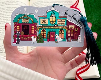 Spooky Christmas Bookmark | Cute Ghost & Krampus Bookmark