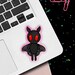 Pink Mothman Sticker | Cute Cryptid Sticker | Mothman Cryptid Creature ...