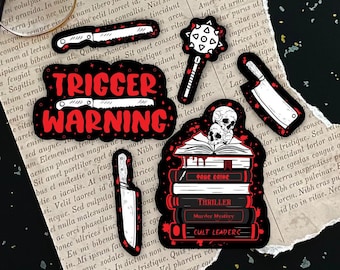 True Crime Sticker Pack | Thriller Reader Sticker Set | Kindle Stickers