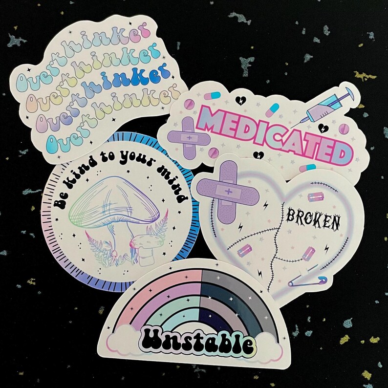 Mental Health Sticker Pack | Positive Affirmation Stickers | Be Kind to ...