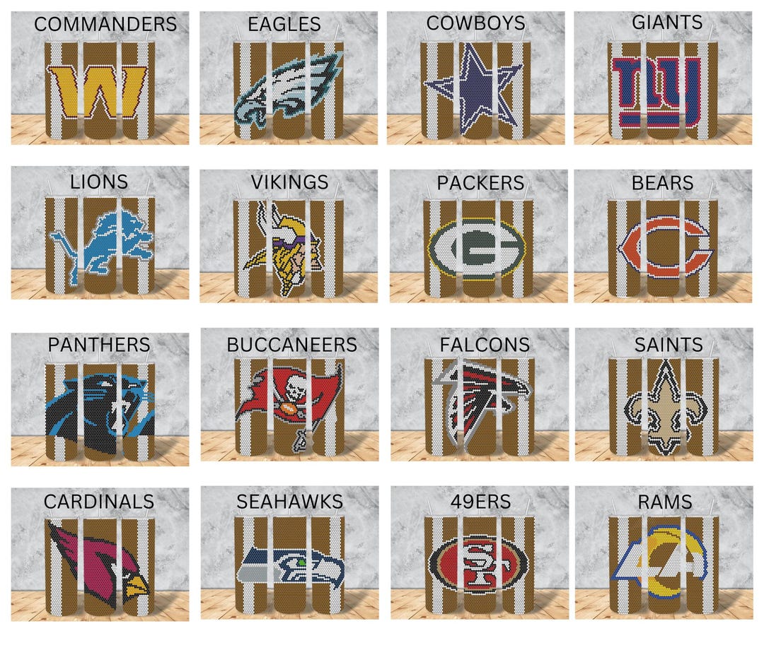 NFC Football Rhinestone Kits - Etsy