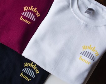 Golden Hour Sweater | Photographer Gift | Sunrise Sunset Lover | Minimal Vintage T-Shirt