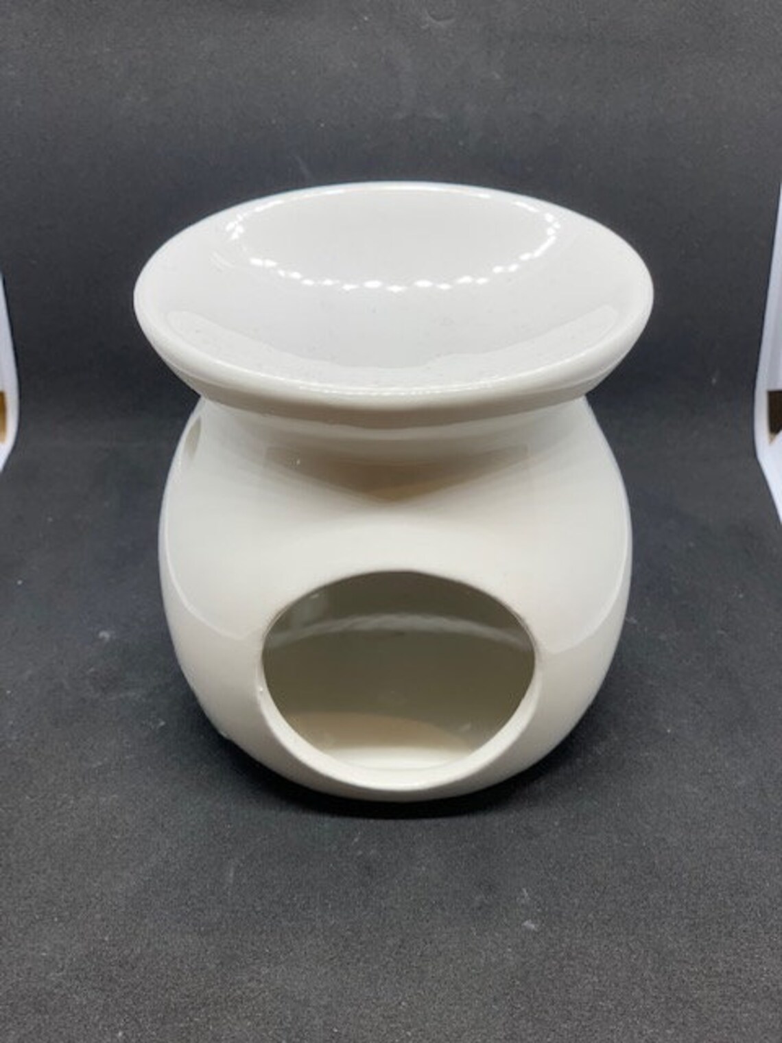 SMALL WAX BURNER in white Etsy