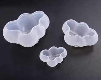 Cloud Shape Chocolate Mold Silicone Mousse Fondant Ice Cube Cake Mold Soap Tool