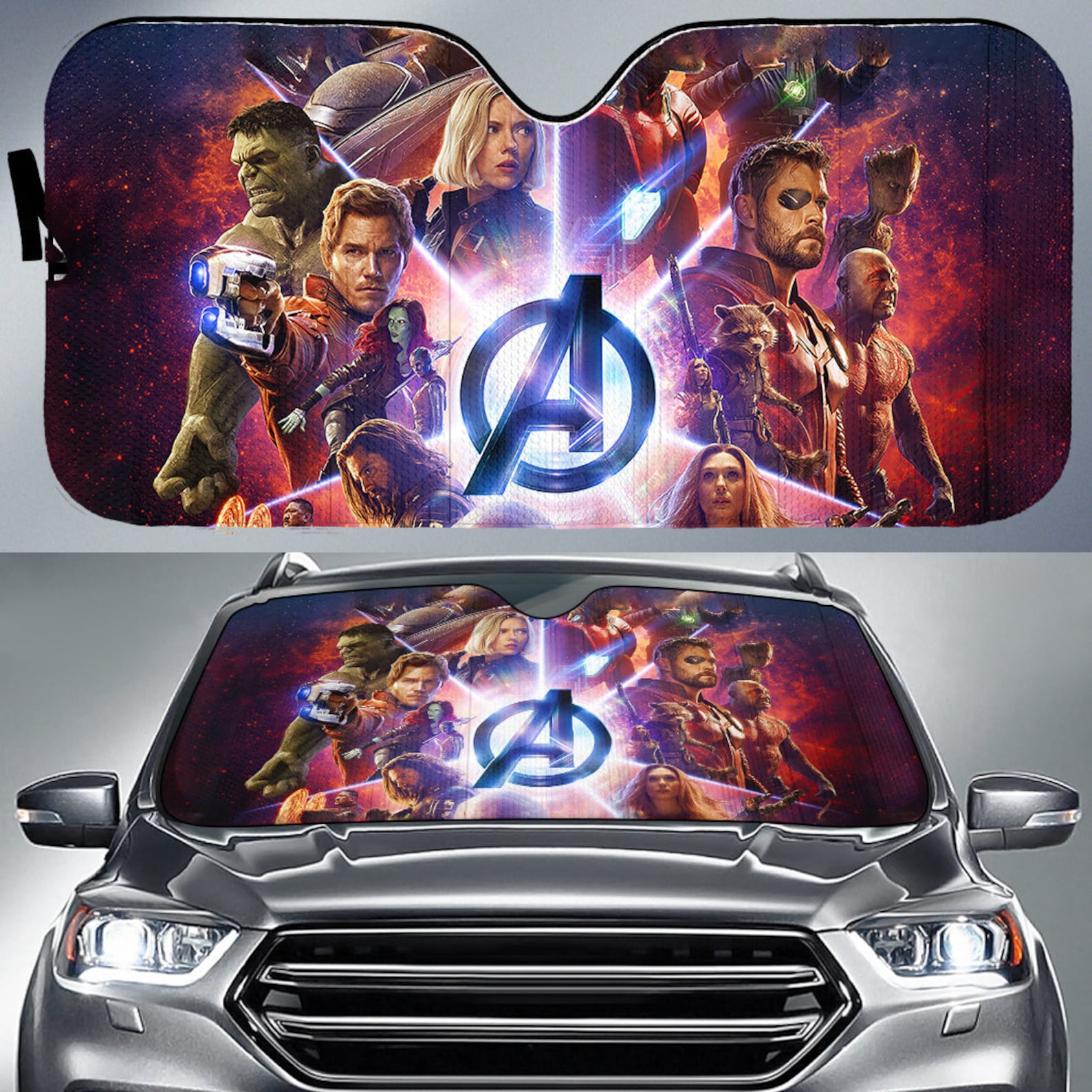 marvel car window shade