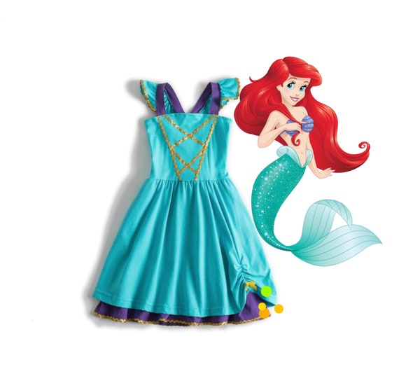 Little mermaid top dress 4t