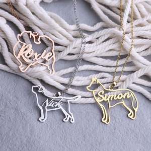 Dog Name Necklace Etsy Australia