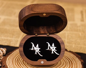 Gemelli con nome personalizzati, regalo perfetto per nozze, gemelli con iniziale, gemelli per lo sposo, regalo per papà, regalo di anniversario, idea per proposta di matrimonio per lo sposo.