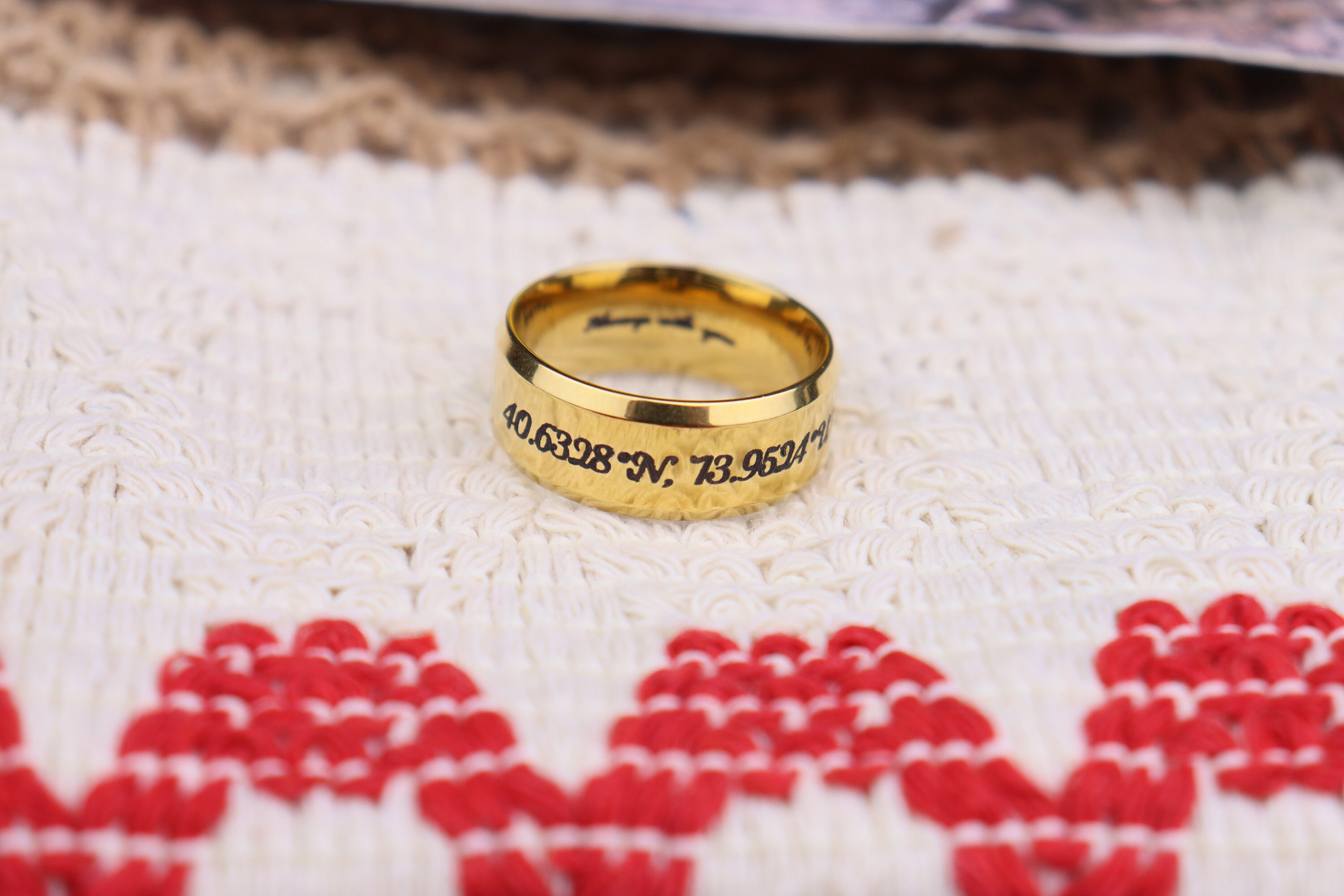 Custom Word Ring - Words Engraved Ring - Dainty Name Ring ...