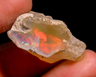 Natural Ethiopian Opal rough - 24X14X10 MM 19.00 Cts. KR46-91