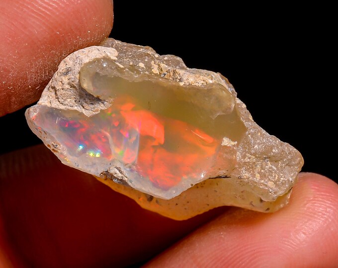 Natural Ethiopian Opal rough - 24X14X10 MM 19.00 Cts. KR46-91