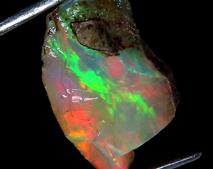 Terrific Top Grade Quality 100% Natural Welo Fire Ethiopian Opal Fancy Rough Loose Gemstone For Making Jewelry 12X18X07 MM 07.30 Cts.
