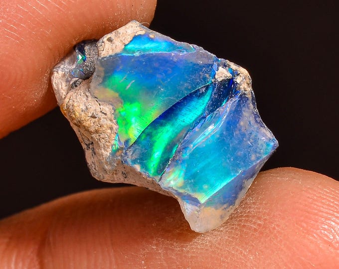 Wonderful Top Grade Quality 100% Natural Welo Fire Ethiopian Opal Rough Loose Gemstone For Making Jewelry 15X10X7 MM 04.00 Cts. KR61-100