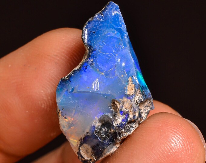 Gorgeous Top Grade Quality 100% Natural Welo Fire Ethiopian Opal Rough Loose Gemstone For Making Jewelry 22X14X12 MM 11.50 Cts. KR61-62