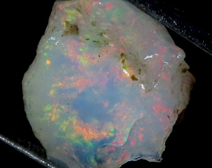 Unique Top Grade Quality 100% Natural Welo Fire Ethiopian Opal Fancy Rough Loose Gemstone For Making Jewelry 12x17x09 MM 06.90 Cts.