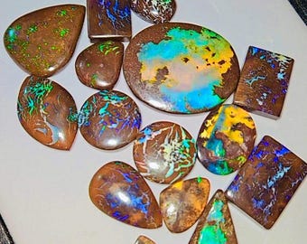 Boulder Opal Cabochons: 920 ct Australian Gemstone Lot for Jewelry