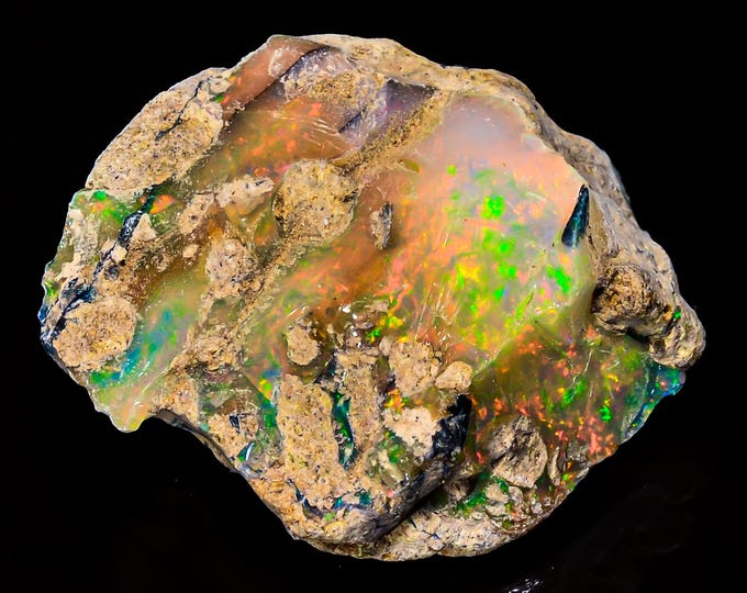 Natural Ethiopian Opal rough ,33x28x13 MM 54.00 Cts.KR02-89