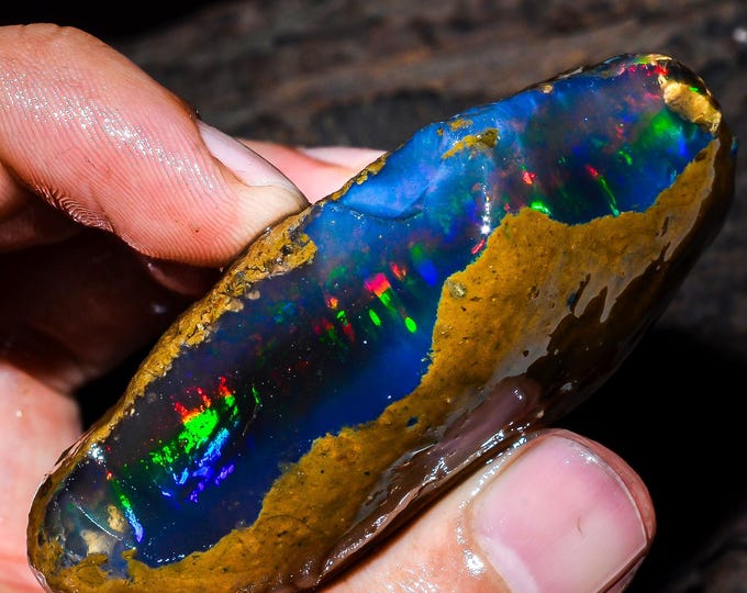 Opal Rough Gemstone, Natural Crystal Opal Rough,Welo Fire Crystal Opal, Flashy Fire Specimens Ethiopian Opal Raw, Oil Opal Rough,384.50 Cts.