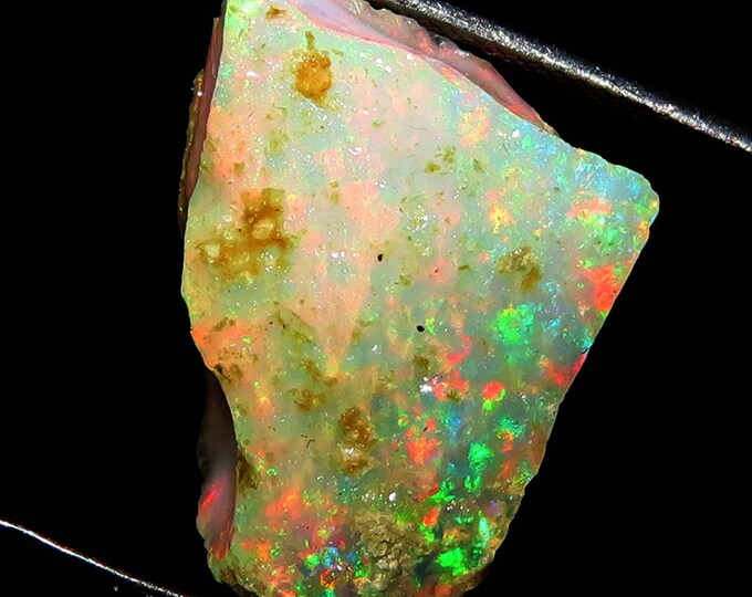 AA Grade Large OPAL Raw Crystals - Welo Opal 24.25 Carat Bulk Lot, Rough Natural Gemstones