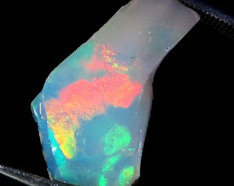 opal roughOutstanding Top Grade Quality 100% Natural Welo Fire Ethiopian Opal Rough Loose Gemstone For Making Jewelry 10x18x04 MM 03.60 Cts.