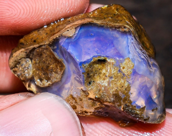 Opal Rough Gemstone, Natural Crystal Opal Rough,Welo Fire Crystal Opal, Flashy Fire Specimens Ethiopian Opal Raw, Oil Opal Rough, 20.50 Cts.