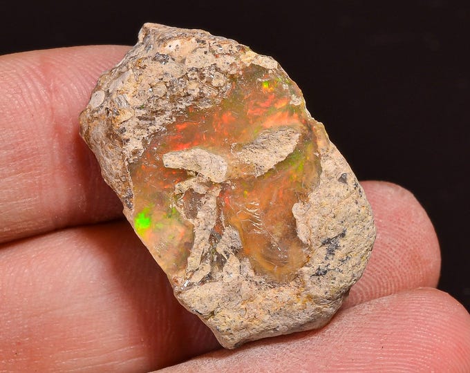 Ethiopian Opal rough -  30X18X10 MM 27.50 Cts. KR58-10
