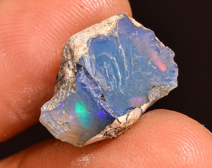 Superb Top Grade Quality 100% Natural Welo Fire Ethiopian Opal Fancy Rough Loose Gemstone For Making Jewelry 16X11X10 MM 07.00 Cts. KR61-94