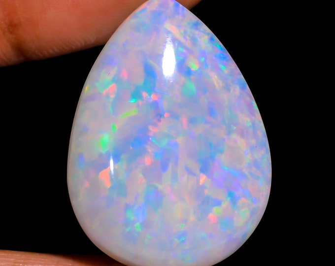 opal raw crystal Gorgeous Opal Cabochon - Iridescent Opal Stone for Crafting, Ideal Birthday Gift