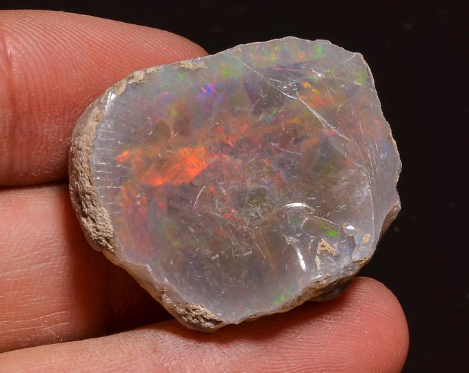 Unique Top Grade Quality 100% Natural Welo Fire Ethiopian Opal Fancy Rough Loose Gemstone For Making Jewelry 31X24X14 MM 50.00 Cts. KR58-30