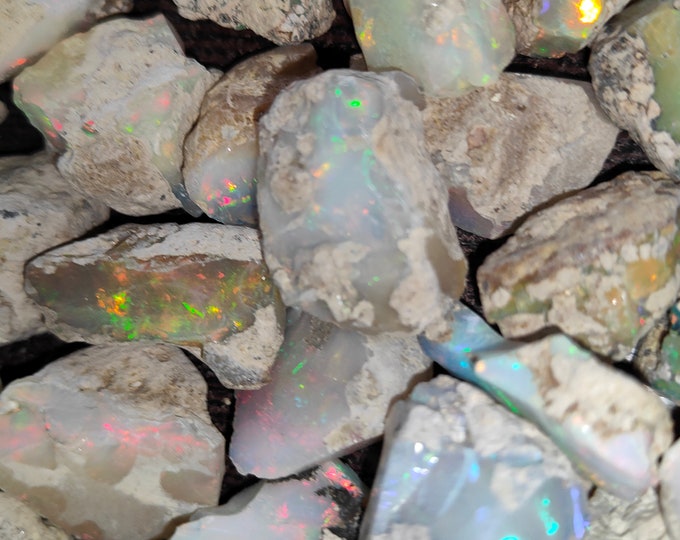 Rarest Large 87 Pc Opal Rough Lot 2189 Cts AAA Grade Natural Ethiopian Opal Raw Suitable For Cut And Jewelry Fire Opal Crystal Gemstone