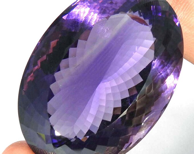 187.60Cts. 100% Natural Top Quality Blue Amethyst Oval Cut Loose Gemstone 30x43x23mm