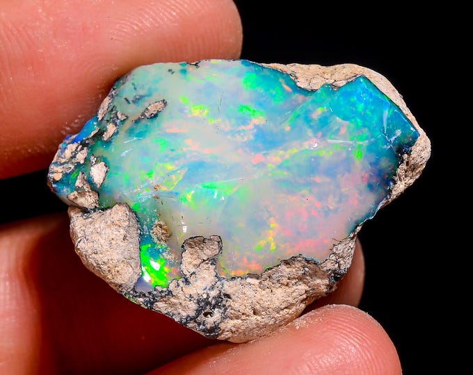 Natural Ethiopian Opal rough - 27X19X13 MM 28.00 Cts. KR47-53