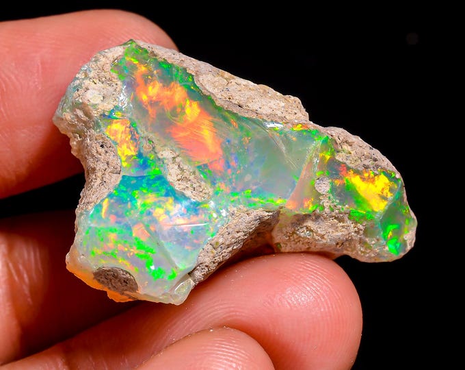 Natural Ethiopian Opal rough ,30X21X14 MM 34.50 Cts. KR47-2